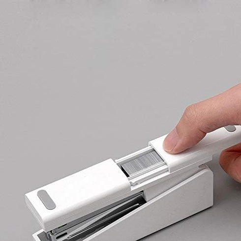 White Stapler, Desktop Stapler, Classic Office Stapler, Basics Stapler,20 Sheets Capacity White Stapler Set with Storage Free 100 pcs Staples...