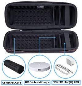 LTGEM Hard Case for ???????????????? ???????? ???????? ?? Ultimate Ears Boom 3 Portable Waterproof Bluetooth Speaker and Charger Dock(Black+Black)...