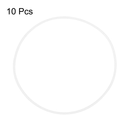 uxcell Silicone O-Rings, 90mm OD 86.2mm ID 1.9mm Width VMQ Seal Gasket for Compressor Valves Pipe Repair, White, Pack of 10...