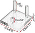 4PCS Rock Display Stand,Mini Acrylic Easel Stands Three-Peg Square Acrylic Display Stands Small Collectibles Easel for Crystal ,Rocks, Minerals Sl...