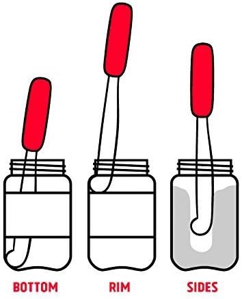 PB-JIFE! The Ultimate PB knife. Stir, scrape, and clean the BIG Jars (Red, 1)...