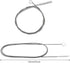 60 Inch Extra Long Flexible Tube Pipe Cleaner Brush Fridge Cleaning Tool, Stainless Steel Drain Tube Cleaning Brushes for Sink Refrigerator Kitche...