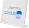 SourceOne 7 x 5 Inches Landscape Premium Clear Acrylic Sign Holder, Ad Frame, Picture Frame (1 Pack)...