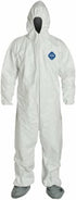DuPont Industrial & Scientific DuPont TY122S 3XL EACH Disposable Elastic Wrist, Bootie and Hood Tyvek Coverall Suit 1414 White...