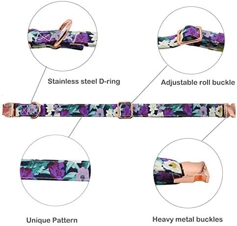 Metal Buckle Dog Collar, Durable Adjustable Dog Collar Soft for Small Medium Large Dogs...