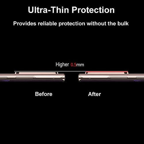2 Pack Metal Camera Lens Protector for Samsung Note 20 Ultra, Galaxy Note 20 Ultra Camera Protector, Note20 Ultra 5G Camera Screen Protector Full ...