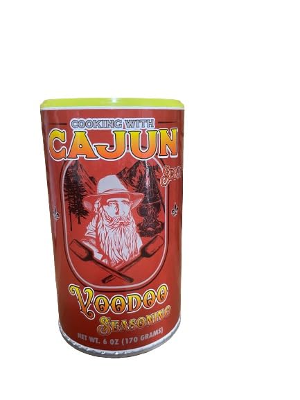 Cooking with Cajun - Variety Bundle - 1 each of Spicy Voodoo Seasoning 6 oz and Ca C'est Bon Seasoning 6 oz...