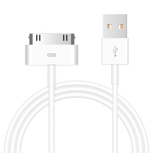 1-Pack 30-Pin Charger Cable Compatible for Old iPhone 4 4S 3GS, iPad & iPod Classic 1st 2nd 3rd Generation, iPod Touch 4th, iPod Nano 5th 6th Gen,...