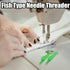 Fish Mouth Sewing Machine Needle Threader, 2024 New Automatic Sewing Needle Threader, Fish Type Needle Threader, Quick Sewing Machine Loop Easy Se...