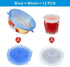 Silicone Stretch Lids, 12 Pack of Silicone Food Covers, BPA Free and Expandable to Fit Various Shape of Containers, Dishes, Bowls, Safe in Dishwas...