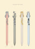 Cute Cat Tails Pens Kawaii Aesthetic pens 0.5mm Fine Point Smooth Writing Black Ink Gel Pens, Quick Dry Retractable Ballpoint Pen...