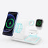 Qi Wireless Fast Charging Stand 3 in 1 Fast Wireless Charger Compatible with Multi-Devices W/Wall Connector...