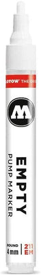 MOLOTOW ONE4ALL Empty Marker, 4mm, Compatible with Most Paints and Inks (211.000), Clear...