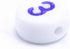 300pcs White Acrylic Number Beads 7x4mm Mixed Number Beads Acrylic Plastic Round Shape Loose Beads (White & Color)...