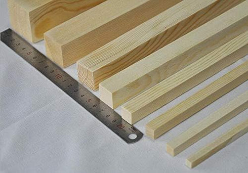 30 PCS 1/8 ×12 inch Wooden Square Dowel Rod, Small Hardwood Unfinished Wood Squrae Sticks for Crafts DIY Projects...