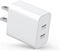Dual USB C Charger Block, Fast Type C Power Adapter, Dual Port PD Power Adapter Fast Wall Charging Block Compatible IPhone 15/15 Pro/15 Pro Max/15...