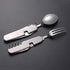 Multifunctional 6-in-1 fork and spoon corkscrew combination/outdoor camping fork/spoon/table knife Military package for hiking, survival and campi...
