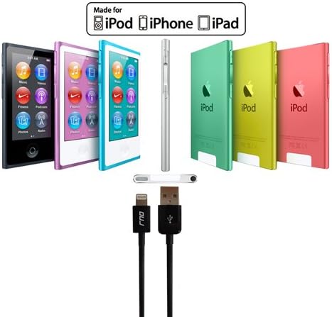 RND Apple Certified Lightning to USB 1.5FT Cable for iPhone (Xs, XS Max, XR, X, 8, 8 Plus, 7, 7 Plus, 6, 6 Plus, 6S, 6S Plus) iPad (Pro, Air, Mini...