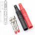 10Pcs Insulated Safety Straight Seal Protection Shrouded 4mm Banana Plugs Solder DIY Banana Plug Connectors for Multimeter Test Leads Ends Probes ...