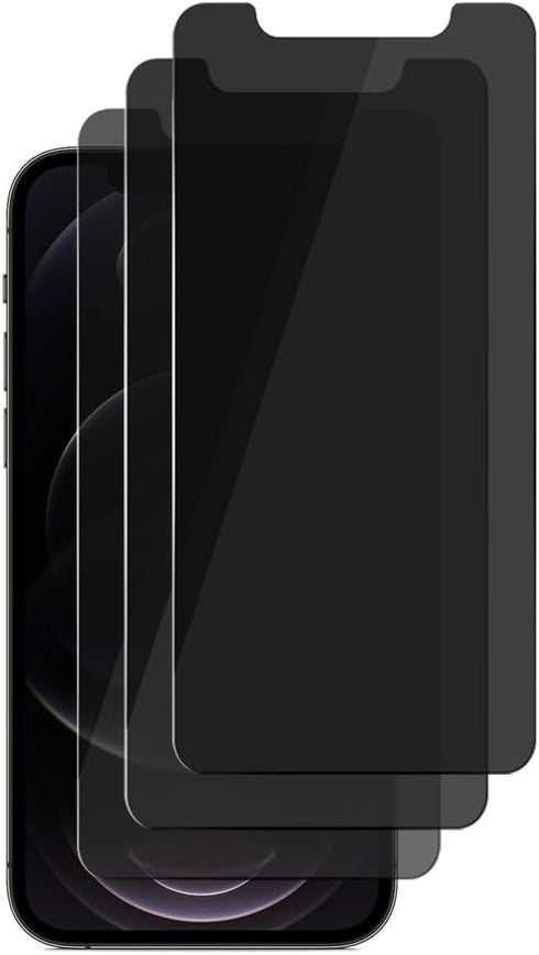 3 Pack Privacy Screen Protector For iPhone 12 Pro Max (6.7") Anti Spy Private Tempered Glass...