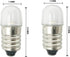 10pcs E10 LED Bulbs 12V Cool White E10 Miniature Screw LED Lamps 0.5Watts 65Lm 12 Volt Miniature Flashlight Bulbs...