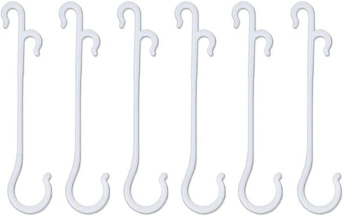 100 Pieces Plant Vine Clips Tomato Support Clips Vegetable Support J-Hook Clips Plant Support Clips Plastic Garden Hooks to Prevent Tomatoes from ...