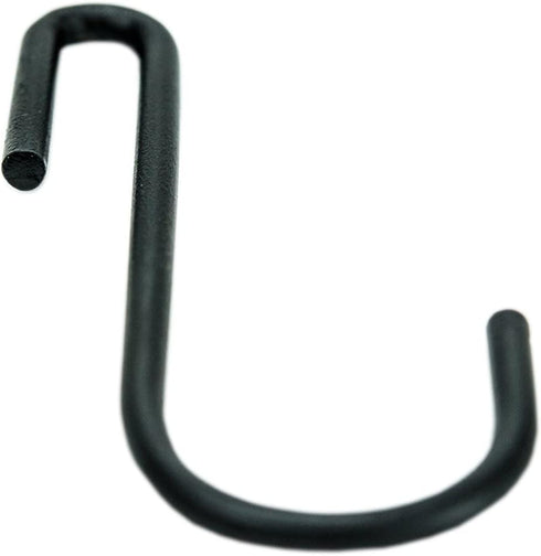 Huji Black S Shaped Heavy Duty Hanging Hooks for Kitchenware Pots Pans Utensils (Set of 6 Hooks)...