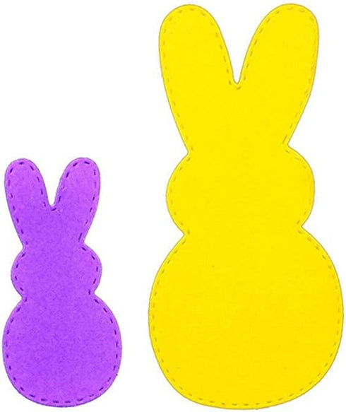 Metal Two Rabbits Cutting Dies,Four Butterfly Die Cuts Embossing Stencils Template Mould for DIY Scrapbooking Album Decorative Paper Dies Card Mak...