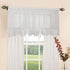 Violet Linen Daisy Design Sheer 3pc Kitchen Curtain Set (18 * 60" Valance + 2pcs 30 * 36" Tiers)...