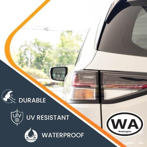Magnet Me Up WA Washington US State Oval Magnet Decal, 4x6 Inches, Heavy Duty Automotive Magnet for Car Truck SUV, Any Magnetic Surface, The Everg...