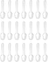 500PCS Clear Plastic Tasting Spoons Disposable Mini Tasters Small Taster Spoons Ice Cream Frozen Dessert Jelly Desert Cake Spoon for Food Trucks W...