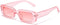 Retro Rectangle Sunglasses for Women Men Small Square Frame Trendy Y2K 90’s Black Sunglasses...