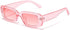 Retro Rectangle Sunglasses for Women Men Small Square Frame Trendy Y2K 90’s Black Sunglasses...