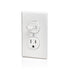 Leviton T5225-W Combination, 15 Amp, 120 Volt AC Toggle Switch, and 15amp, 125 Volt 5-15R Tamper Resistant Receptacle, Grounding, White......