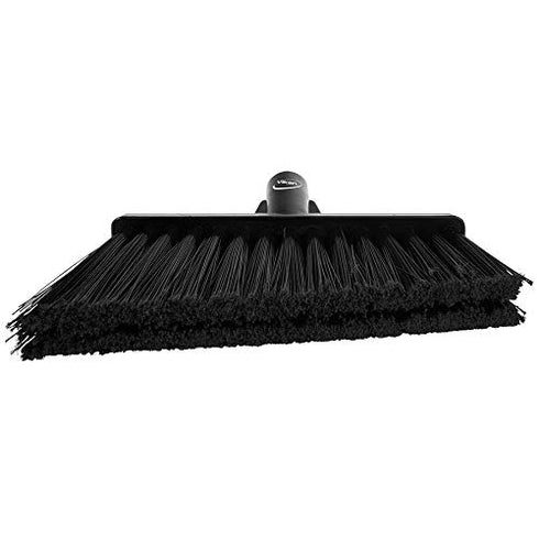 Vikan 29169 Split Bristle Angle Head Broom, Black...