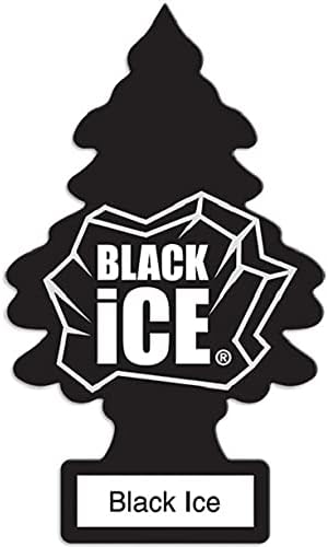 LITTLE TREES Car Air Freshener | Hanging Paper Tree for Home or Car | Black Ice | 12 Pack...