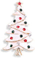 5 Pcs Multicolor Christmas Tree Brooch Set Crystal Rhinestone Xmas Brooches Pin Tiered Leaf Scarf Scarves Shawl Clip Holiday Jewelry Wedding Party...