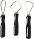 3pcs Sculpture Scraper Knife Carved Sludge Shaper Ceramic Pottery Clay Trimming Big Loop Tools Set...