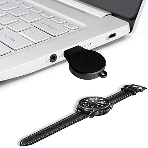 Portable Galaxy Watch 4/5 Charger USB Wireless Car Charger Keychain for Samsung Galaxy Watch 5 Pro Watch 4 Classic Watch 3 Active & Active2 Access...