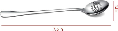 A very Merry Unbirthday to You Funny Engraved Stainless Steel Gourmet Spoon,Best Coffee Tea Dessert Spoon Gifts for Coffee Lover Birthday Graduati...