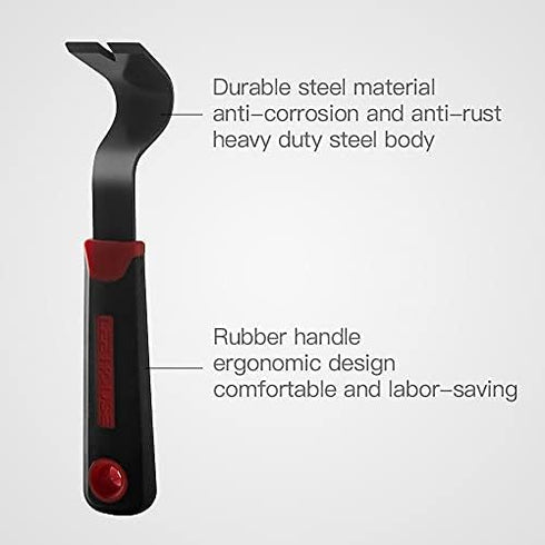 Tile Removal Tool,Wood Trim Removal Tool,Removal Multi-Tool for Commercial Work,Flat Pry Bar,Baseboard Removal Tool for Removing Wood Floor,Tiles,...