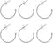 Supvox 6pcs Earring Findings Beading Hoop Earring Finding Metal Hoop Earrings C-Shaped Eardrops Beads DIY Jewelry Making Supplies Materials - Silv...
