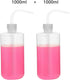 stonylab Chemical Wash Bottle, 2-Pack Plastic Safety Lab Squeeze Wash Bottle, LDPE with Narrow Mouth, 1000 ml / 2 Bottle...