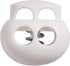 DYZD Plastic Cord Lock End Toggle Double Hole Spring Stopper Fastener Slider Toggles End (White 10PCS)...