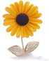 Yellow Sunflower Brooch For Women Lady Rhinestone Plant Flower Brooch Clothes Collar Dress Scarf Decoration Lapel Pin Jewelry...