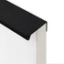 Black Back Mount Finger Edge Pull Concealed Handle for Kitchen Cabinet Drawer 80mm/3.15" Black Set of 6...