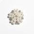 20PCS 1.2inch 3CM Round Pearl Metal Crystal Flatback Rhinestone Buttons for DIY Headbands Hair Accessories Flower Center Bouquet Wedding Invitatio...
