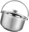Hemoton 1.6L/1.5QT Stainless Steel Stockpot with Lid & Handle?Cooking Stock Pot ,Pasta Soup Pot,Cookware Cooking Pot?Multi-Purpose Food Cooking Po...
