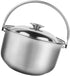 Hemoton 1.6L/1.5QT Stainless Steel Stockpot with Lid & Handle?Cooking Stock Pot ,Pasta Soup Pot,Cookware Cooking Pot?Multi-Purpose Food Cooking Po...