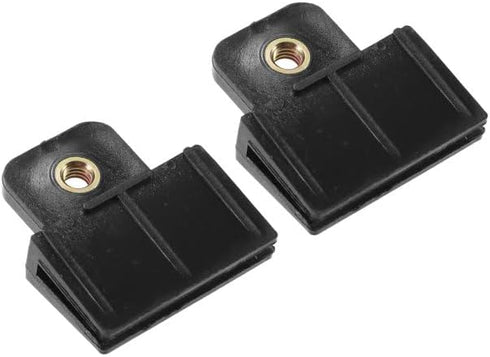 2Pcs Black Window Door Glass Channel Retainer Clip, 1.73"x1.57"x0.51" Glass Regulator Holder Sash Clip Universal for Car Truck Van Plastic?Body an...